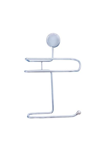flores Metal holder, double, for paper and towel, shiny chrome, 145 mm