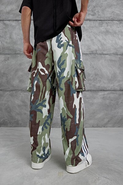 NOMARC Спортивний костюм з кишенями та смужками в стилі хакі