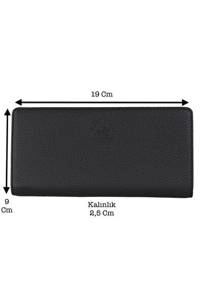 Westpolo Unisex Hakiki Deri Telefon Bölmeli Mıknatıslı Uzun Cüzdan Ve El Port...