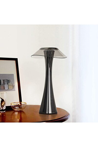 1st مصباح طاولة LED محمول – قابل لإعادة الشحن – منفذ USB – بمستشعر باللمس