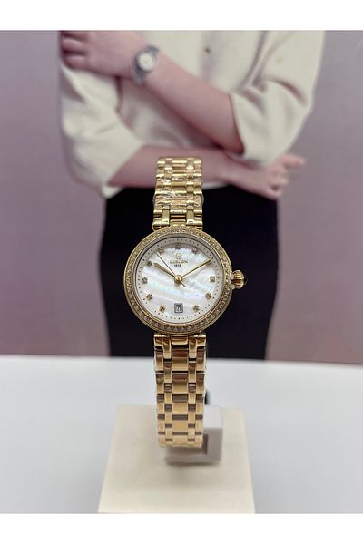 Hislon Gold Classic Women's Wristwatch 3 Atm Waterproof