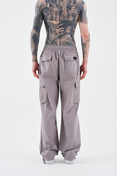 Machinist Men's Parachute Cargo Pants Gray