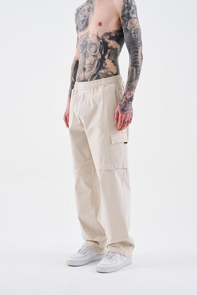 Machinist Men's Denim Cargo Pants Stone