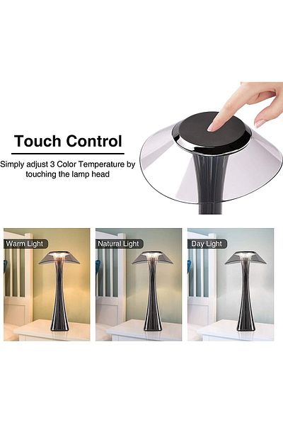 1st Portable LED Table Lamp - Rechargeable - USB Port - Touch Sensor