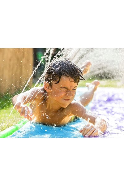 zola Double water slide set, Zola, 2 inflatable boards, 145 x 482 cm, purple/blue