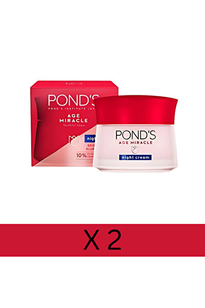 Ponds كريم بوندز إيج ميراكل الليلي لتصحيح التجاعيد، 50 جرام × 2