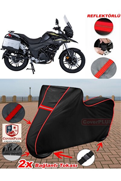 CoverPlus Mondial Rx3i Evo-ABS قماش القنب الأسود للدراجات النارية قماش القنب ...