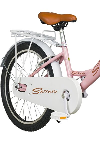 Serraro 20 Jant Çocuk Bisikleti 2025 Model şeker pembe kılasik Bagajli Lüks