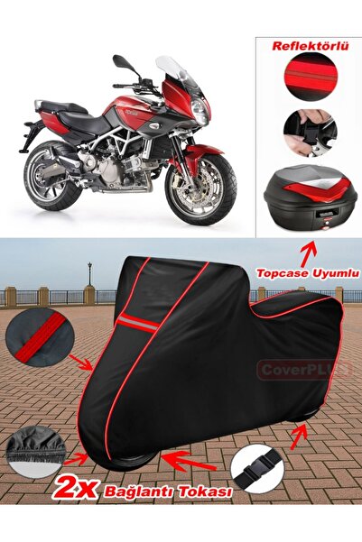 CoverPlus Aprilia Mana 850 GT ABS قماش القنب الأسود Topcase الخلفي حقيبة متوا...