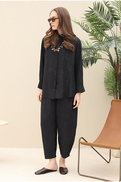 HEQA Two Piece Sets - Black - Regular fit