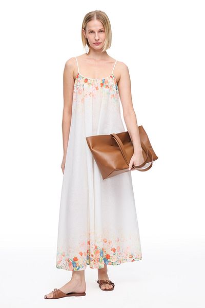 Perspective Multicolored Maytes Floral Midi Dress