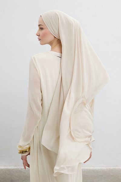 Qef Comfort Luxe Shawl Dark Cream