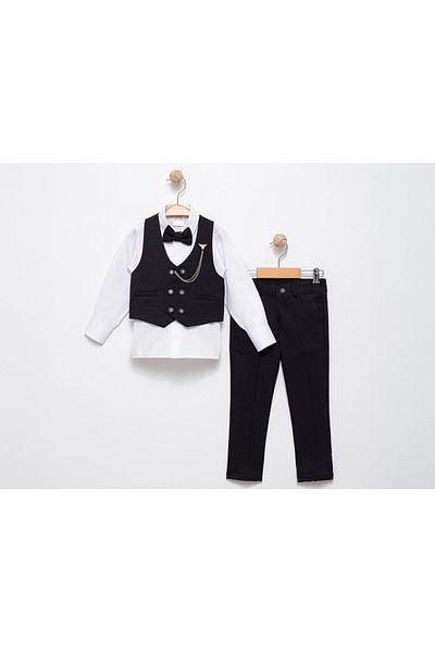 My Hanne Bow Tie Vest Suit 5352