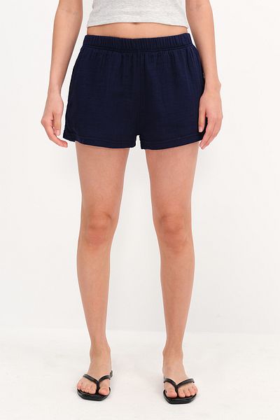 Addax Elastic Waist Shorts Sh13852