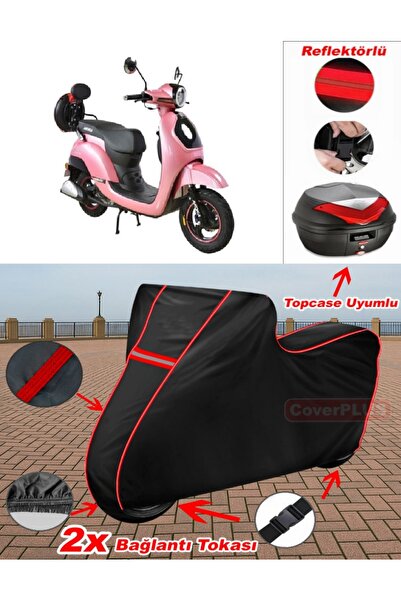 CoverPlus Arora Ar 50-8 Espresso Tarpaulin Black Topcase Rear Bag Compatible ...