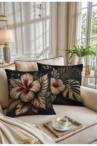 Pilloveland Double Sided Printed Set of 2 Suede Throw Pillow Covers - Siyabel
