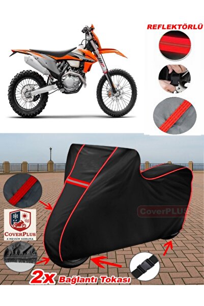 CoverPlus KTM 450 EXC قماش القنب الأسود للدراجات النارية قماش القنب غطاء المح...