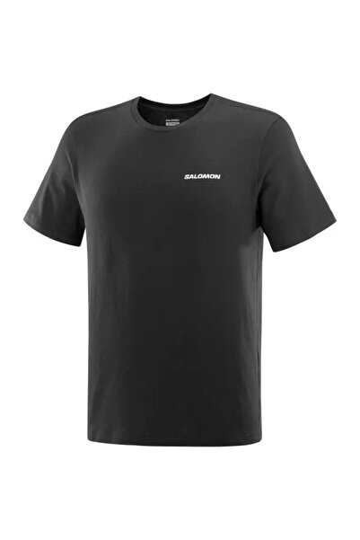 Salomon Lc2219400 Graphic Perf Ss Tee m Men's T-Shirt Black