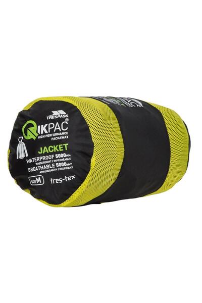 Trespass Uajkratr0001 Qikpac X Packaway Tp75 Unisex Raincoat Black