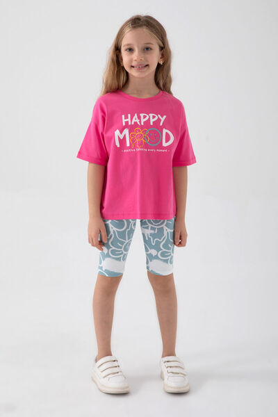 Rolypoly Happy Mood Light Fuchsia Girl's Bermuda Suit