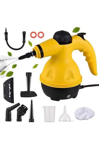 Denx Portable Handheld Steam Cleaner 1200w Multifunctional High Temperature With 9 Pieces Accessories