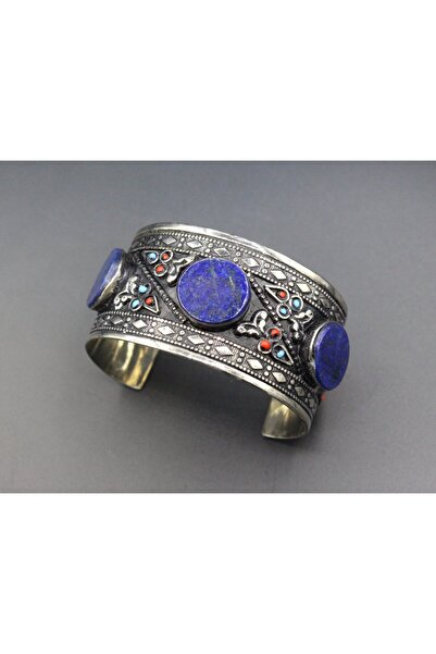 Store Afgan Bileklik, El Yapımı Lapis Lazuli Taşlı Bileklik, Kelepçe Bileklik...
