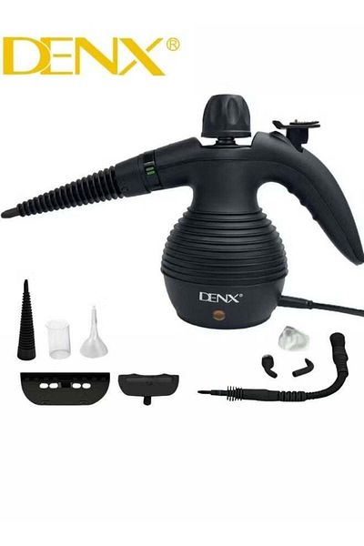 Denx Portable Handheld Steam Cleaner 1200w Multifunctional High Temperature With 9 Pieces Accessories