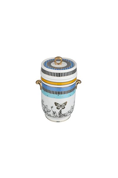 Lucky Art Maggey Bone Jar with Handle 18cm
