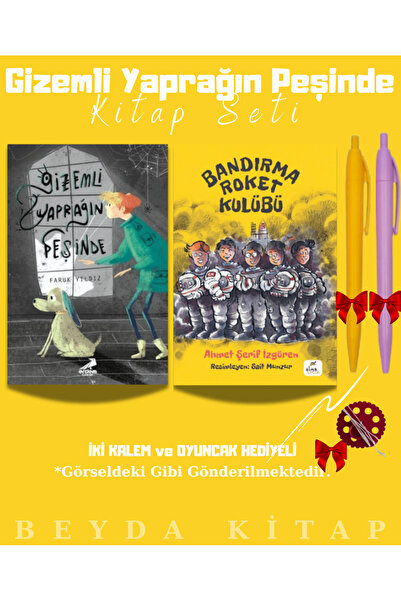Erdem Yayınları Gizemli Yaprağın Peşinde - Bandırma Roket Kulübü - Kalem ve Oyuncak Hediyeli Kitap Seti
