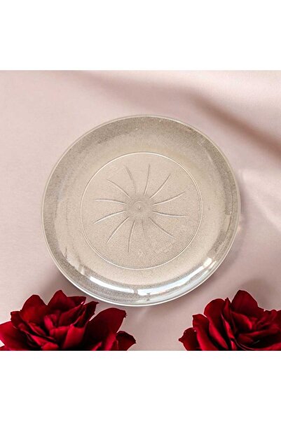 Evinizin Yardımcısı SUNUM & Pasta Malzemeleri & Parti mazeler & Sunum Şeffaf Plastik Tabak 21cm 6 Adet