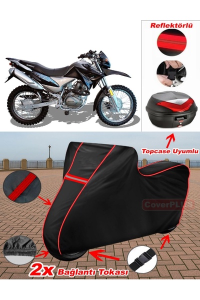 CoverPlus Arora AR 200 GY Cross Canvas BLACK Topcase Rear Case متوافق مع القم...