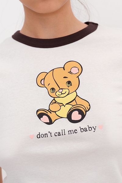 Addax Bear Printed T-Shirt P1779