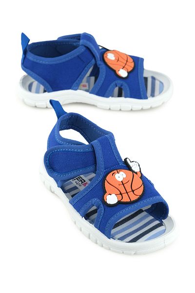 GEZER Boy's Summer Comfortable Sole Single Velcro Adjustable Daily Sandals