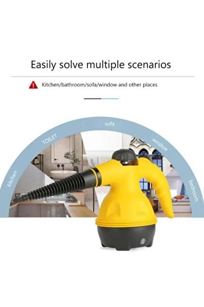 Denx Portable 1200W Multi-Functional High-Temperature Steam Cleaner with 5 Accessories, Suitable for Car