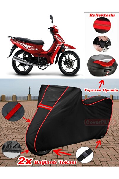 CoverPlus Kuba KEE 100 قماش القنب الأسود Topcase الخلفي المتوافق مع القماش ال...