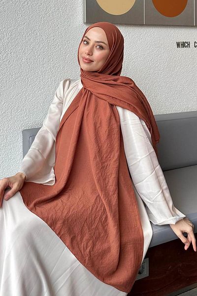 lamelif Comfort Cotton Shawl Cinnamon