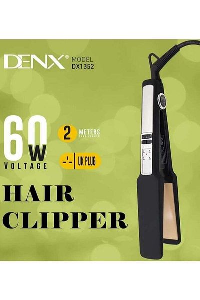 Denx مكواة فرد الشعر لفرد وتصفيف الشعر بـ 4 درجات حرارة للاستخدام المنزلي و