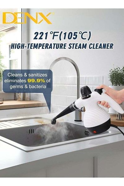 Denx High Pressure Steam Cleaner, Portable Mini Steam Cleaner for Home Kitchen Multifunction High