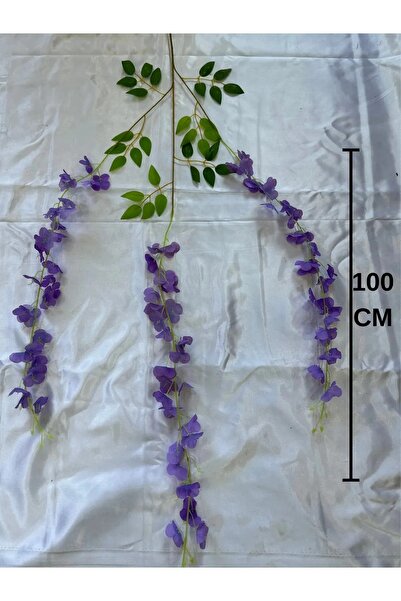 yapay çiçek evi 1 DAL MOR Sarkan Akasya Çiçek 3 Dallı 100 Cm. Yapay Çiçek Akasya