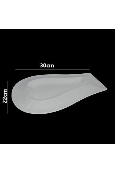 Generic ceramic fish-shaped serving plate