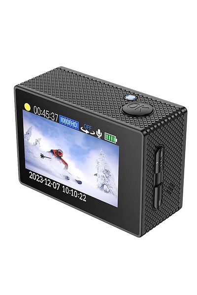 REDz Accessories Sports Camera, Hoco DV100, Supports 64GB Memory Card, Wi-Fi Connection, 1080P Resolution, Black