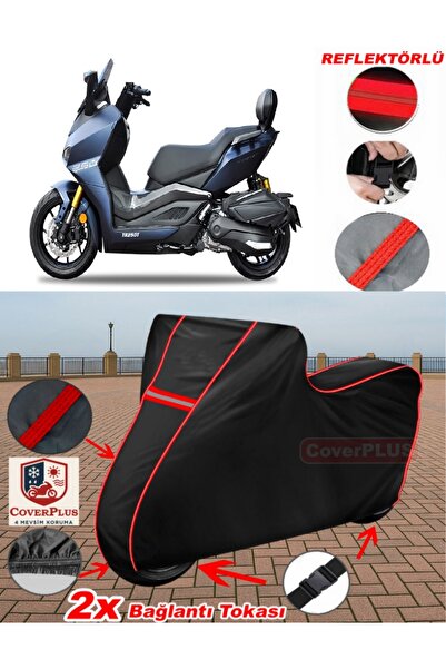 CoverPlus يوكي هوراكان TR250T قماش القنب الأسود للدراجات النارية قماش القنب غ...