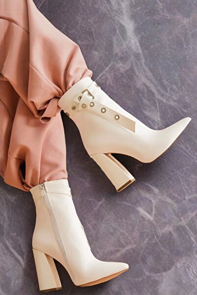 PayBuy Cizme scurte de damă cu toc pătrat, cu model de crocodil, cu fermoar, ...