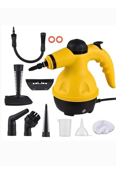 Denx Portable Handheld Steam Cleaner 1200w Multifunctional High Temperature With 9 Pieces Accessories