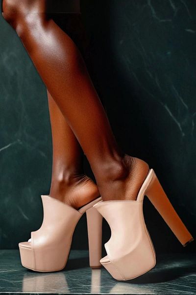 PayBuy Pantofi Eleganti De Damă Papuci Cu Platformă Înaltă Cu Toc Gros Design Special Pantofi Rochie De Seară