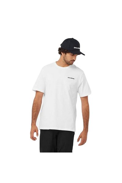 Salomon LC2219 Graphic Perf SS Tee - Ανδρικό λευκό μπλουζάκι