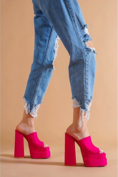 PayBuy Women's Elegant Shoes Double Platform Slippers Special Design Evening Dress Shoes