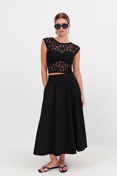 Addax Lacy Transparent Blouse B1781