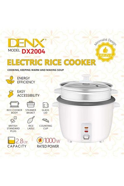 Denx طنجرة أرز سعة 2.8 لتر