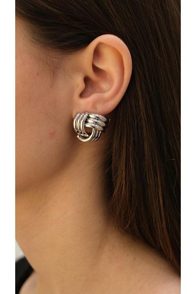 Jerie Triple Twist Figure Mini Spiral Earrings